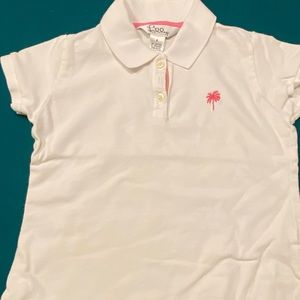 Lilly Pulitzer white polo . Size 6